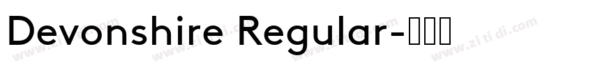 Devonshire Regular字体转换